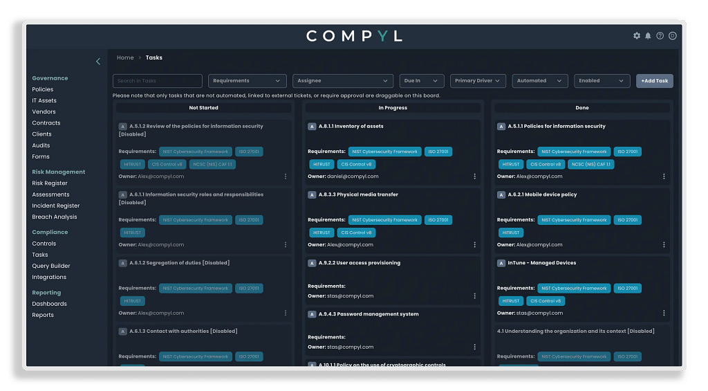 Compyl Tasks V5.1.0